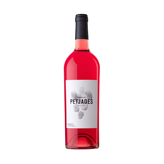 rose-wine-petjades Rose wine bottle Petjades front view