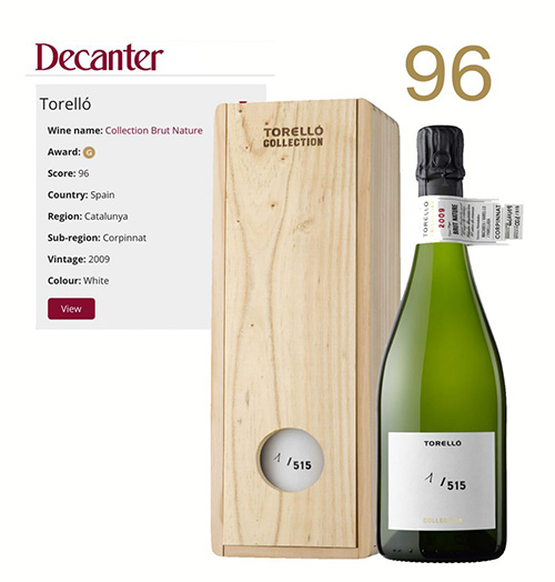 Detalls de la Medalla d'or del Torelló Collection 2009 a Decanter