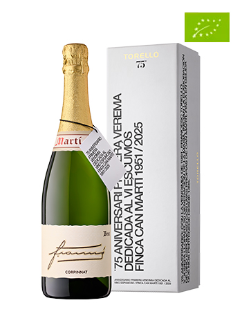 Ampolla de vi escumós Torelló Collection Brut Nature 2009 vista frontal 