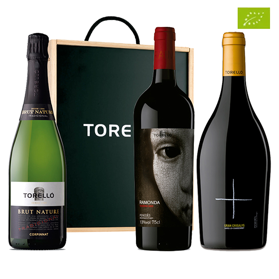 Trio Brut Nature Raimonda Gran Crisalys Caixa de fusta