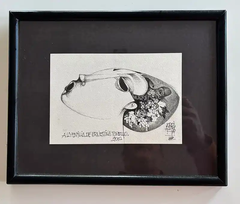 Dibujo de Baco realizado por Jordi Alumà