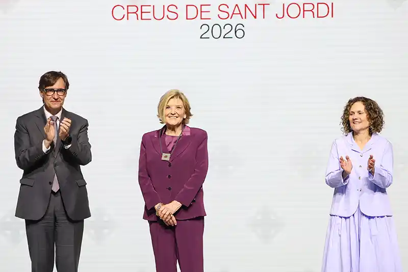Entrega de la Creu de Sant Jordi a Ernestina Torelló