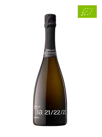 Ampolla de vi escumós Torelló Finca Can Martí Brut 2014 vista frontal 